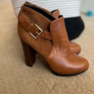 Sam Edleman Tan platform booties